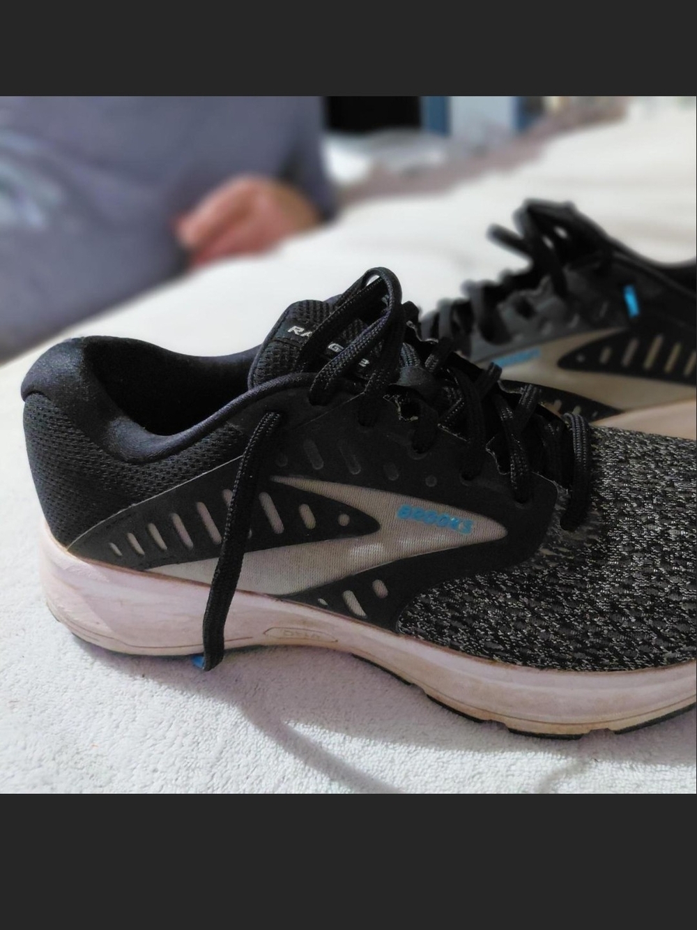 Brooks Brothers Black, Gray and White Women's Athletic Sneakers